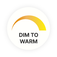 Dimmable Olucia GU10 dim to warm LED bulb Antonie, black, 5W, dim to warm