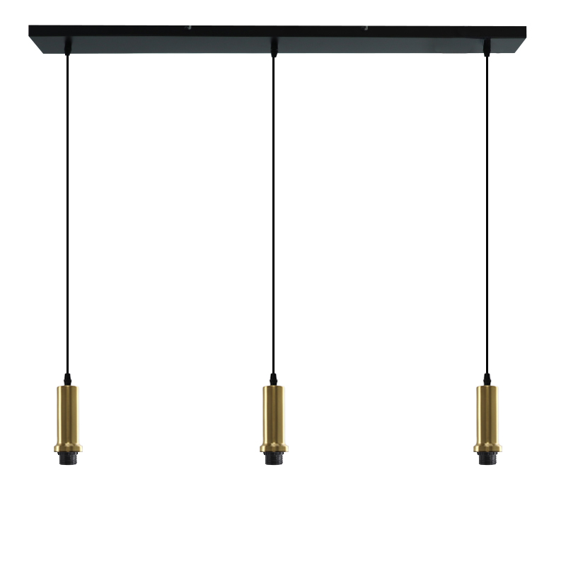 Aluminium pendant light without shade gold, Rika