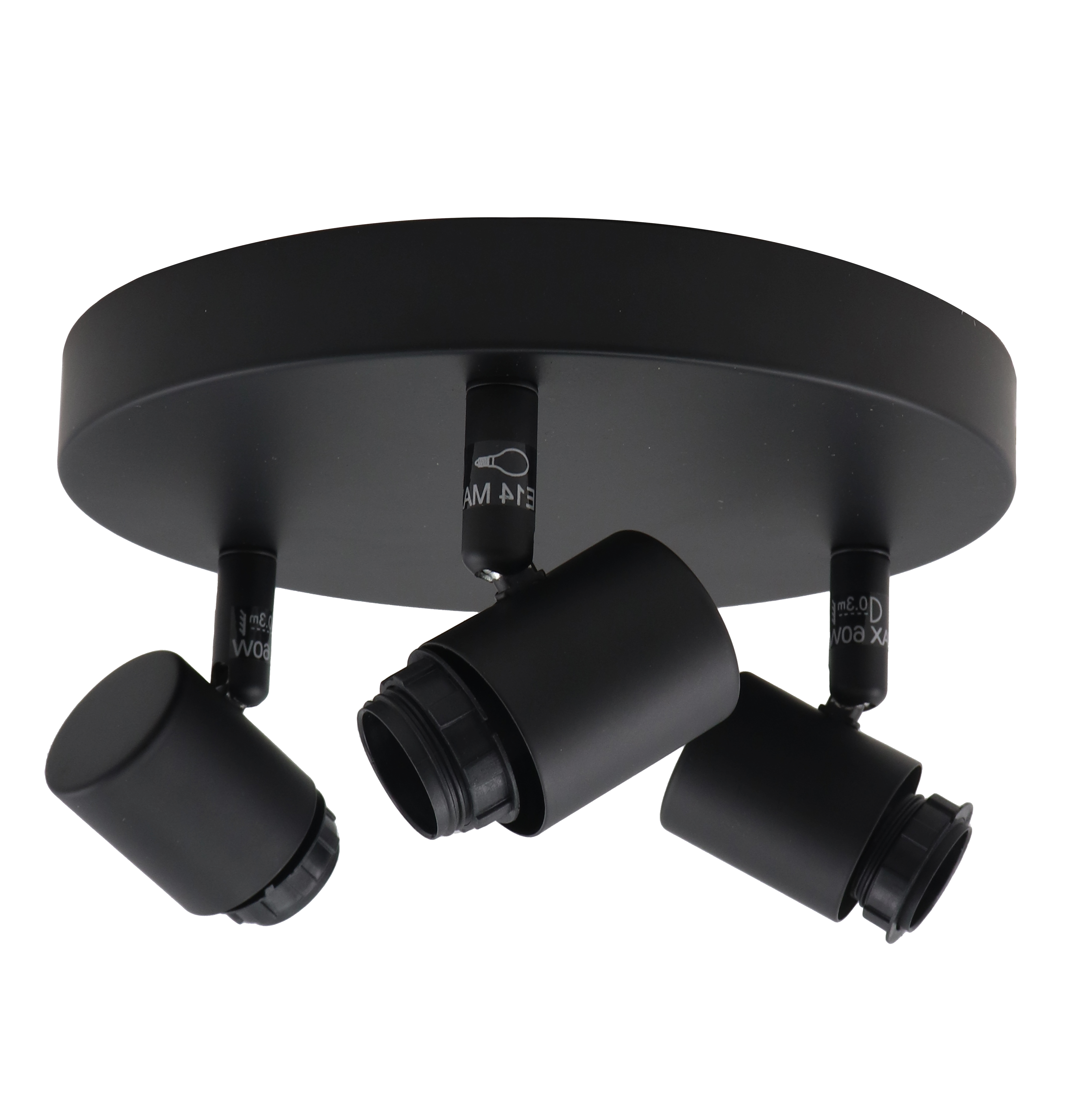 Aluminium ceiling cap black, Rika