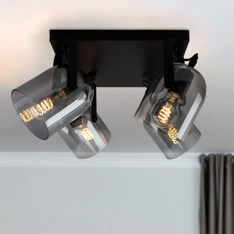 Design ceiling spotlight grey, Clyde