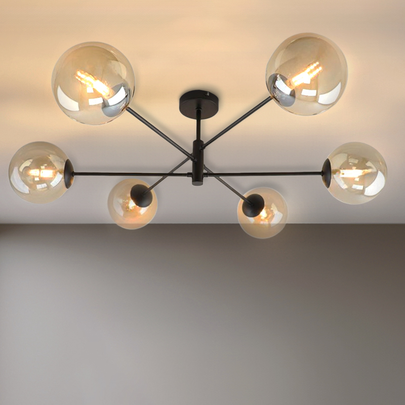 Modern ceiling light black, Remo