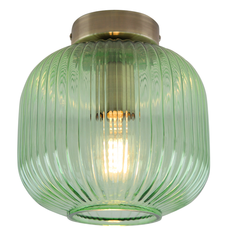 Glass ceiling light gold, Charlois
