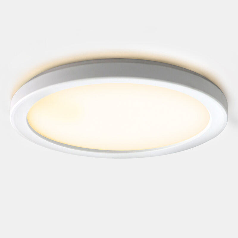 Plastic bathroom ceiling light white, Shivani, 15W, 3000K LED, IP44