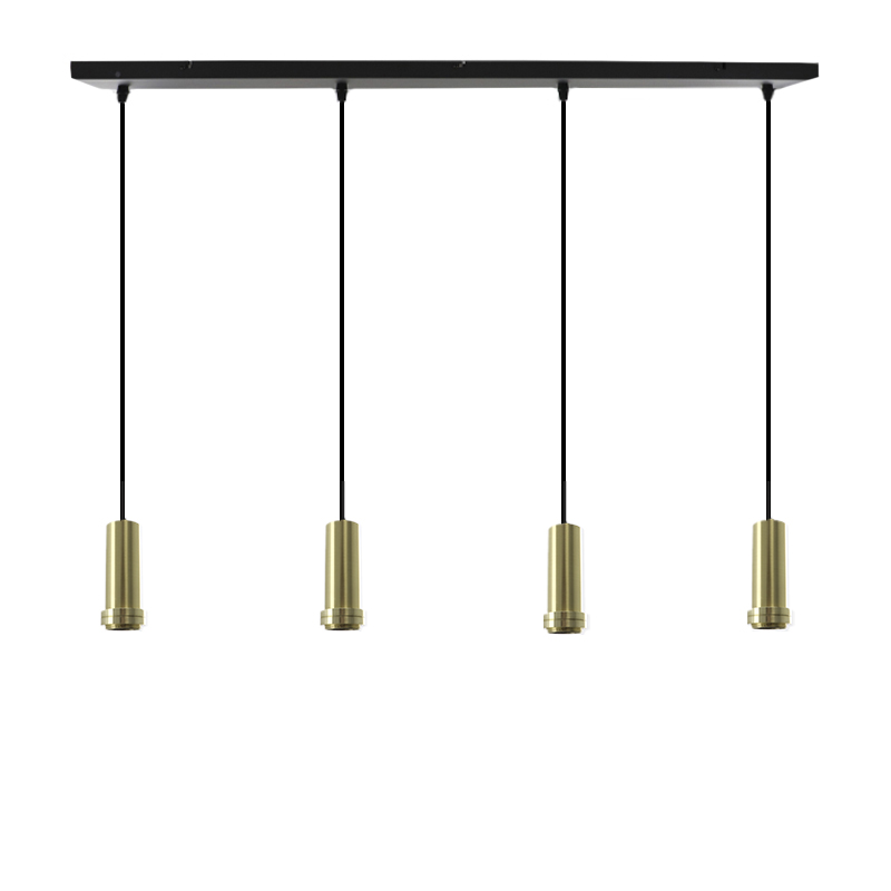 Aluminium pendant light without shade gold, Rika