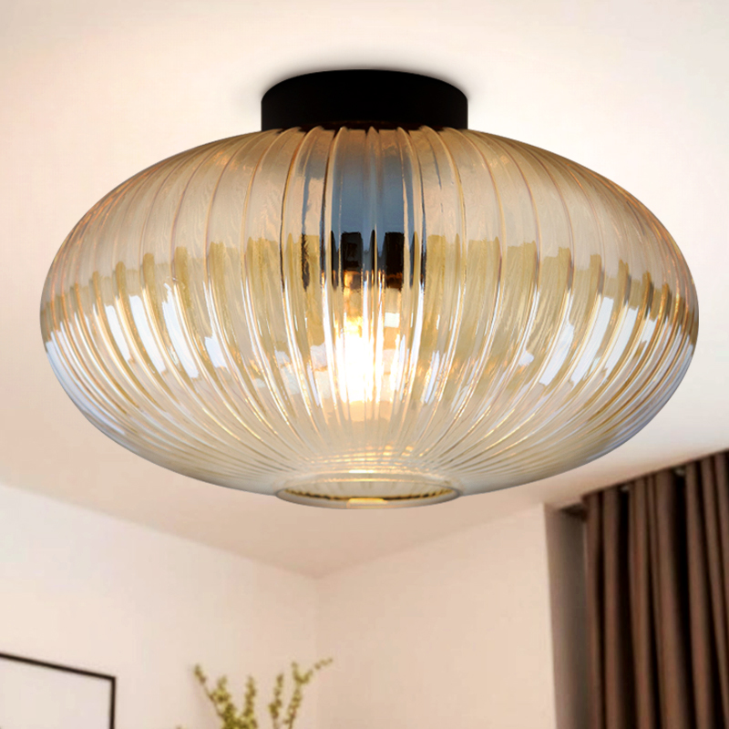 Design flush ceiling light amber, Charlois