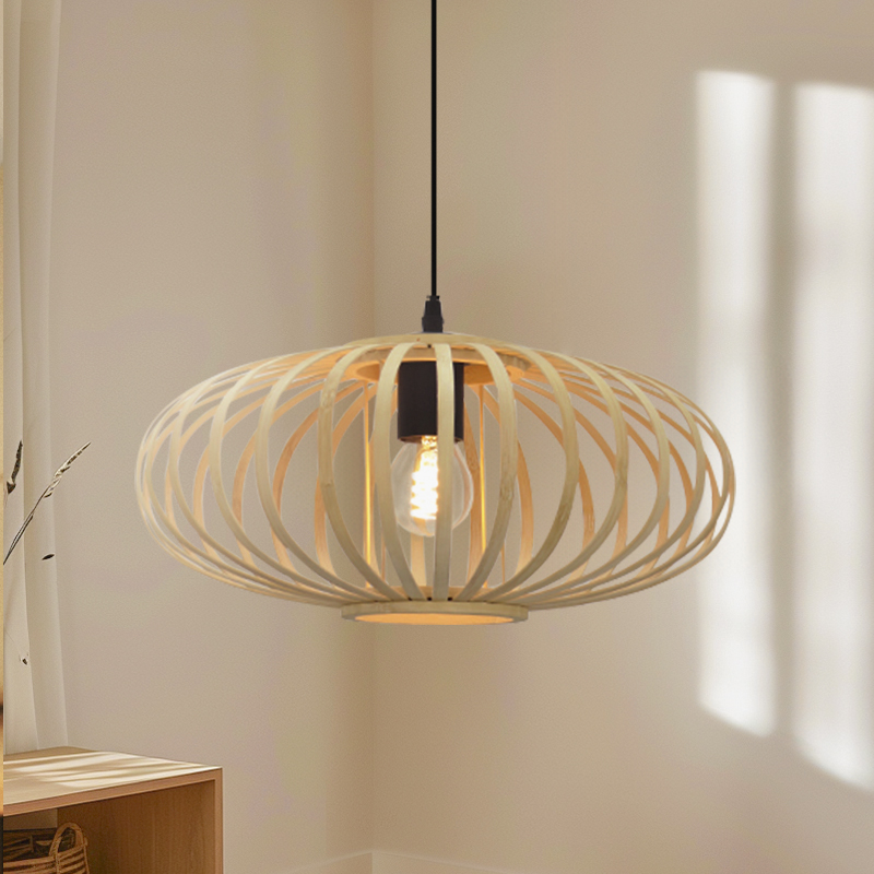 Bamboo pendant light brown, Lieve