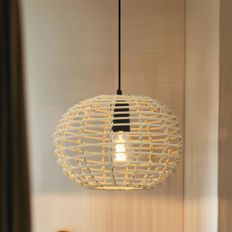 Rattan pendant light brown, Roza