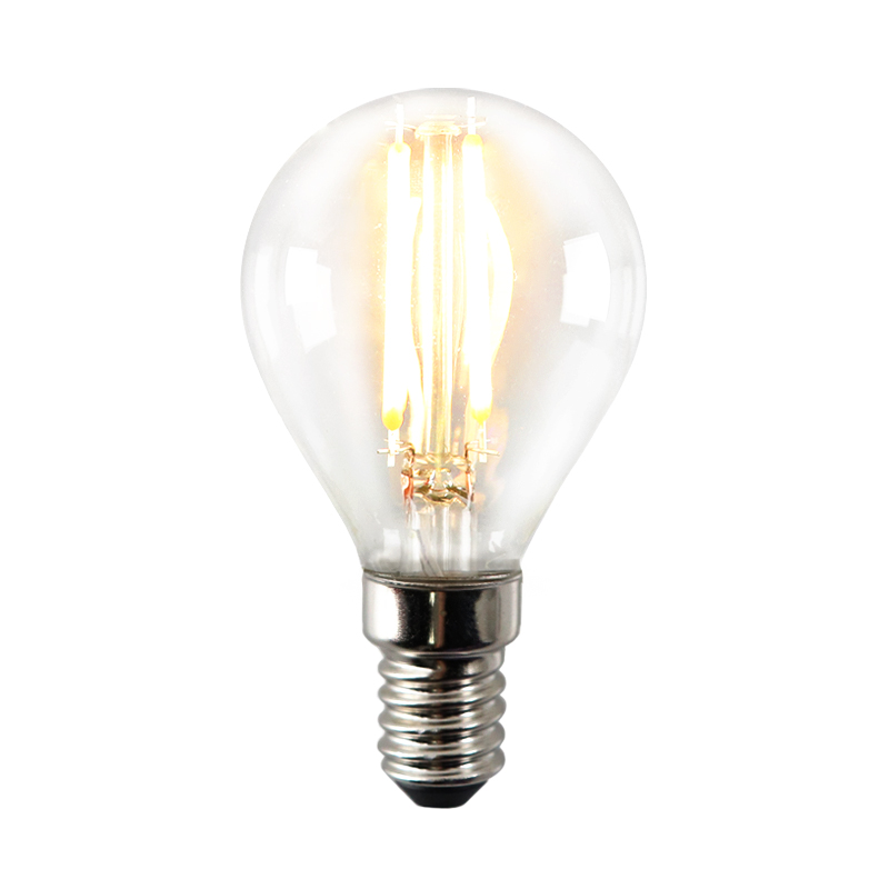 Dimmable Olucia E14 LED bulb Sorna, P45, 4W, 2700K