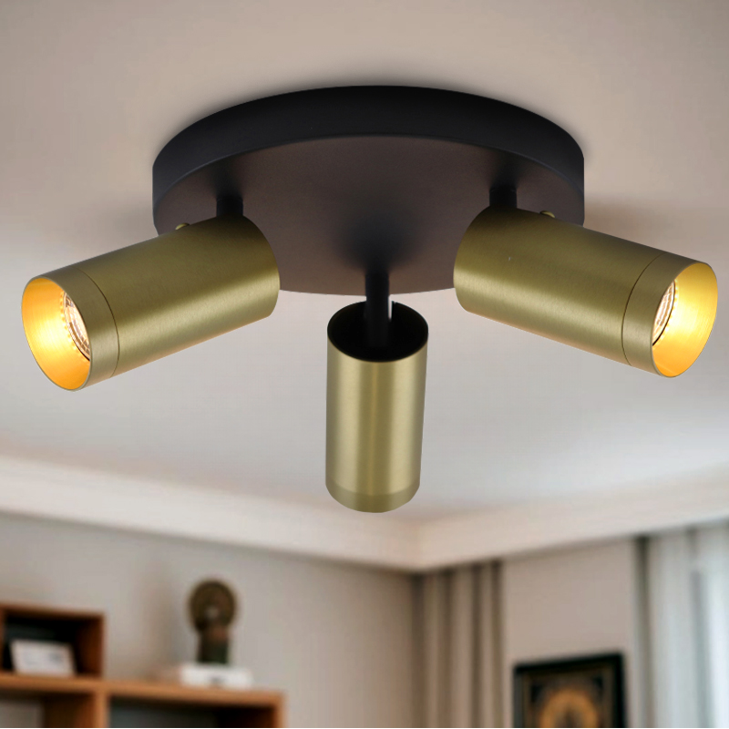 Modern ceiling spotlight brass, Nadi