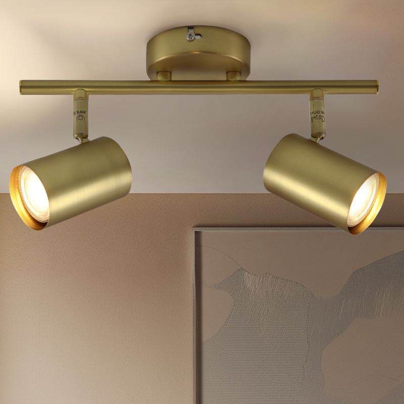 Modern ceiling spotlight brass, Elena