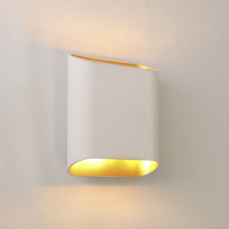 Modern up down wall light white, Bouke