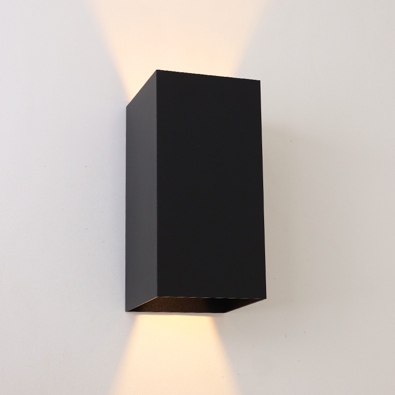 Modern up down wall light black, Dion, IP65