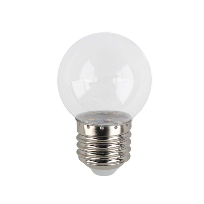 Warm white transparent LED bulb - 1 Watt