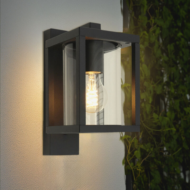 Modern outdoor light black, Amalie, IP54