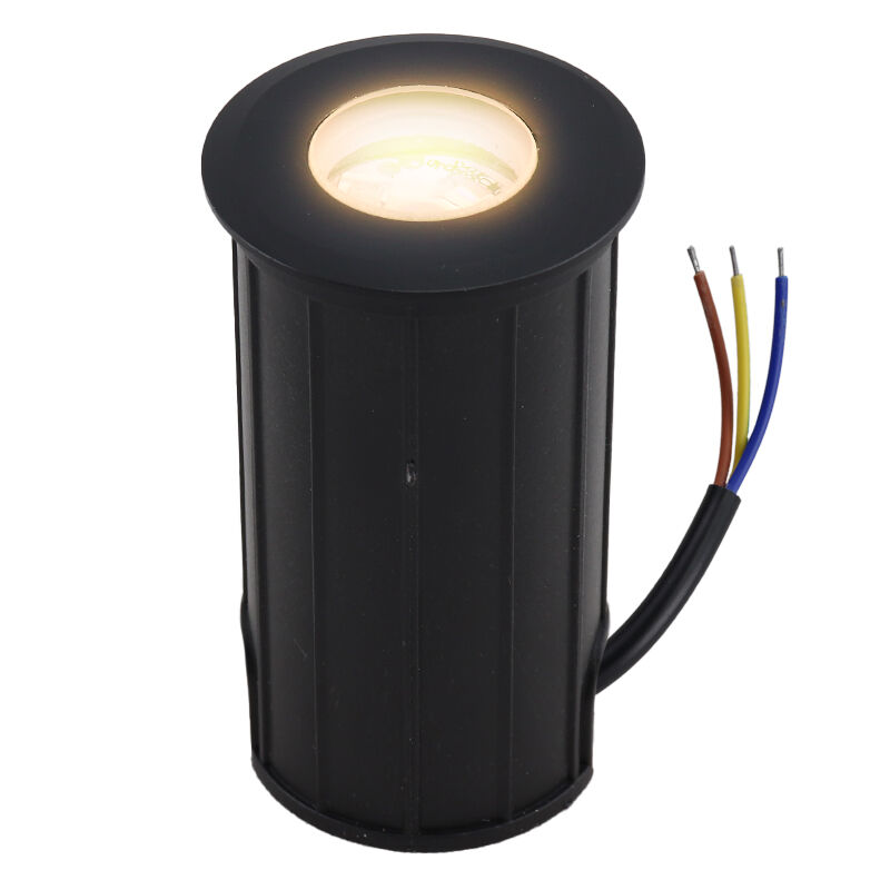 Aluminium ground light black, Catamarca, 12V, 3W, 3000K LED, IP68