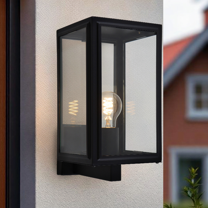 Modern outdoor light black, Sidney, IP44