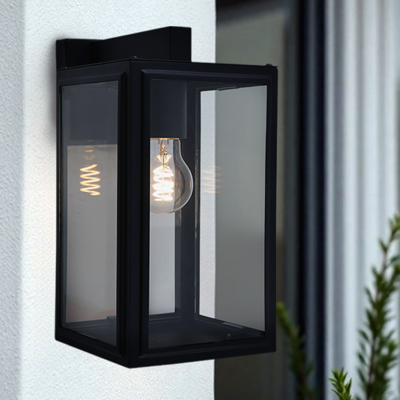 Modern outdoor light black, Sidney, IP44