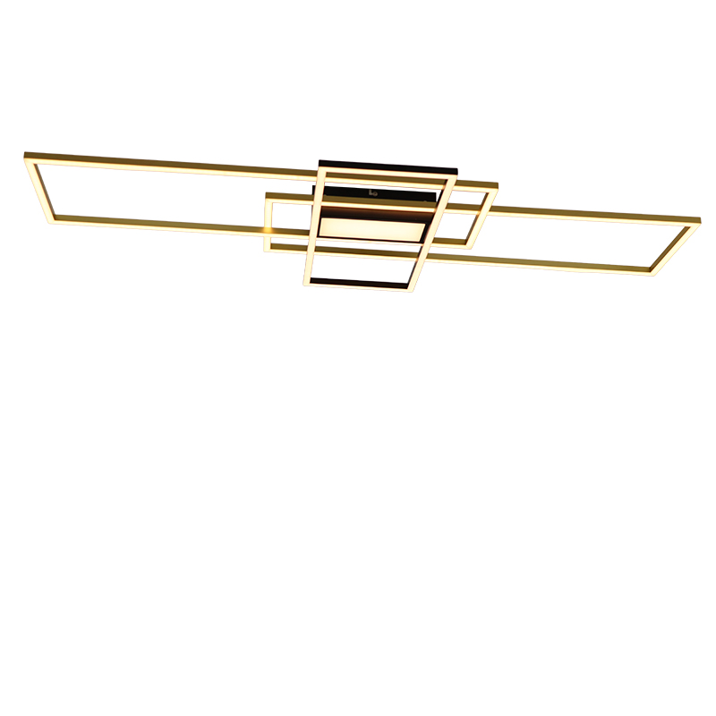 Modern ceiling light brass, Alessandro