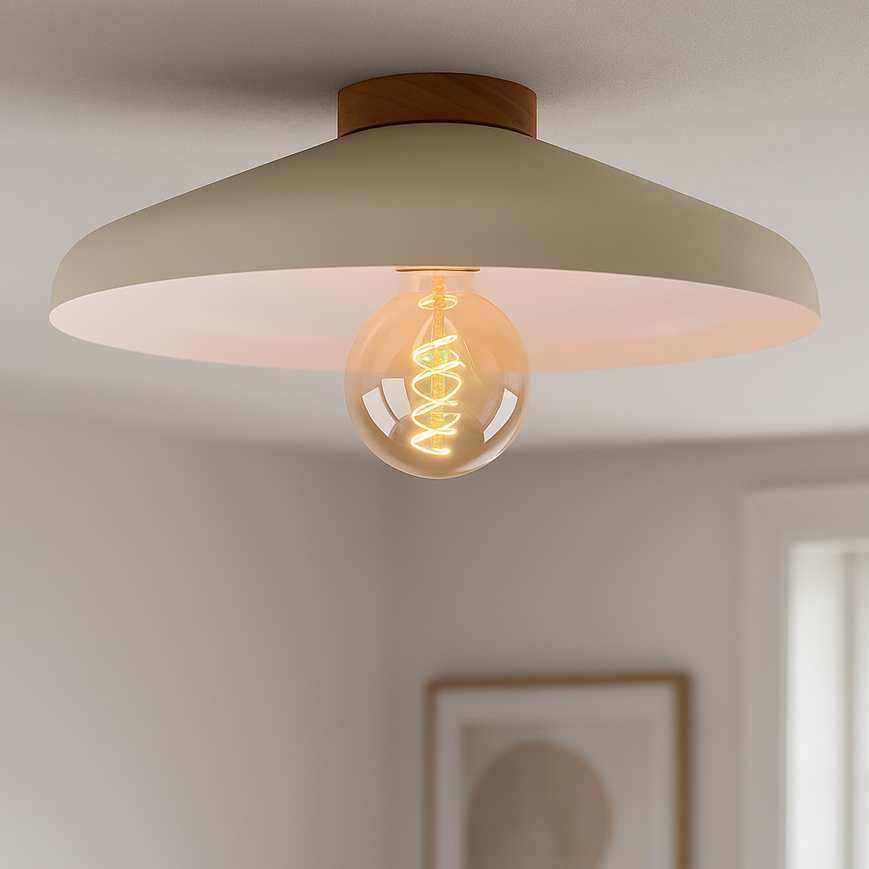 Rustic ceiling light beige, Freddie