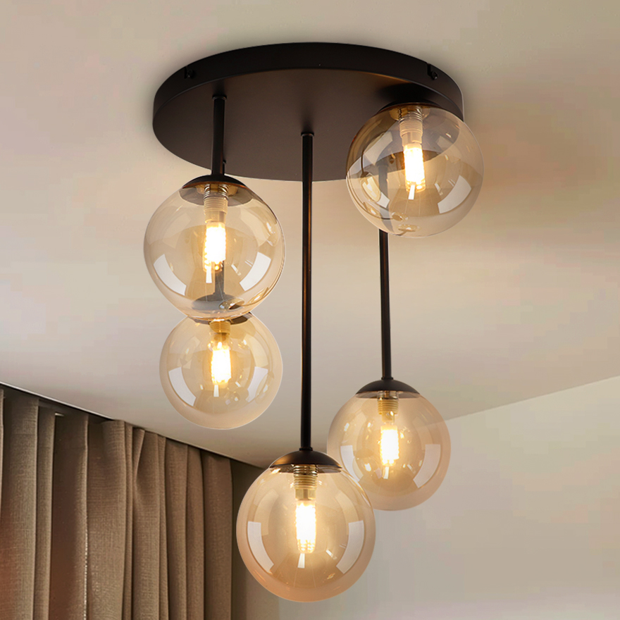 Design ceiling light amber, Stacy