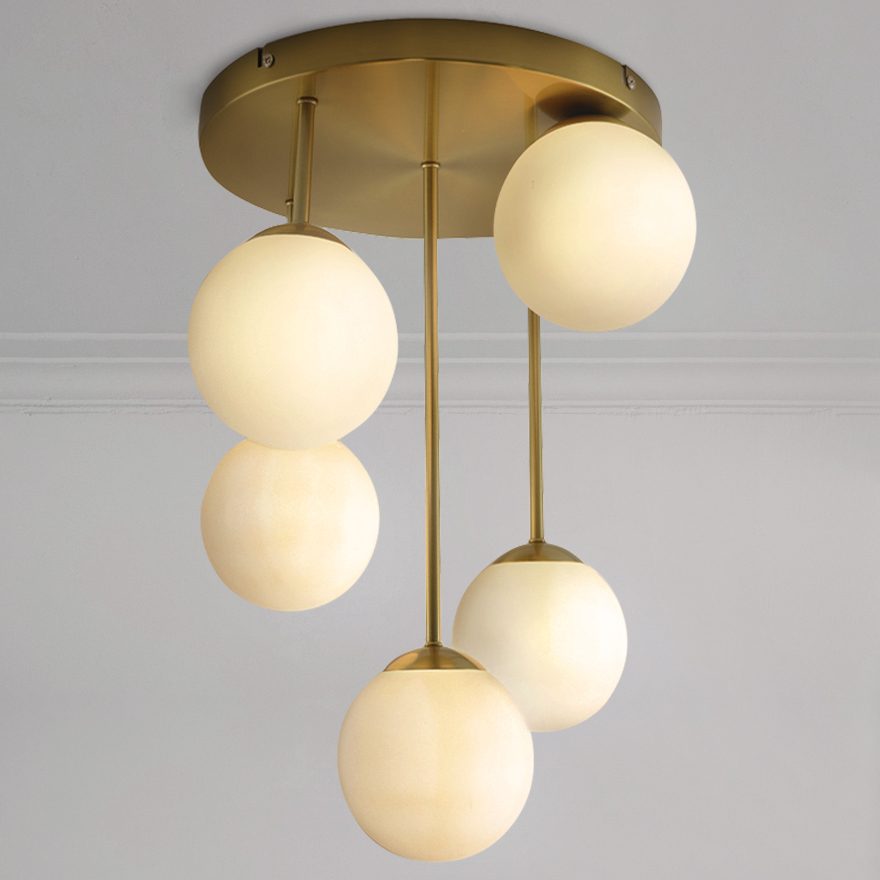 Design ceiling light brass, Stacy