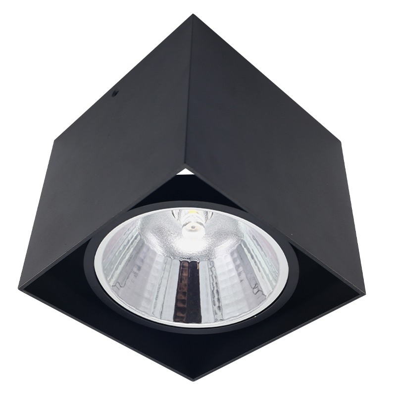 Modern surface mounted downlight black, Mario