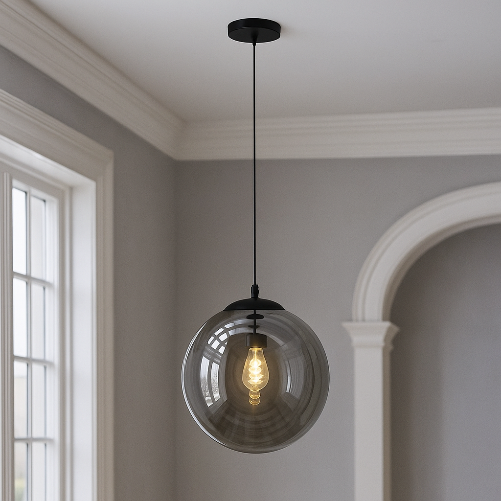 Design pendant light black, Dolf