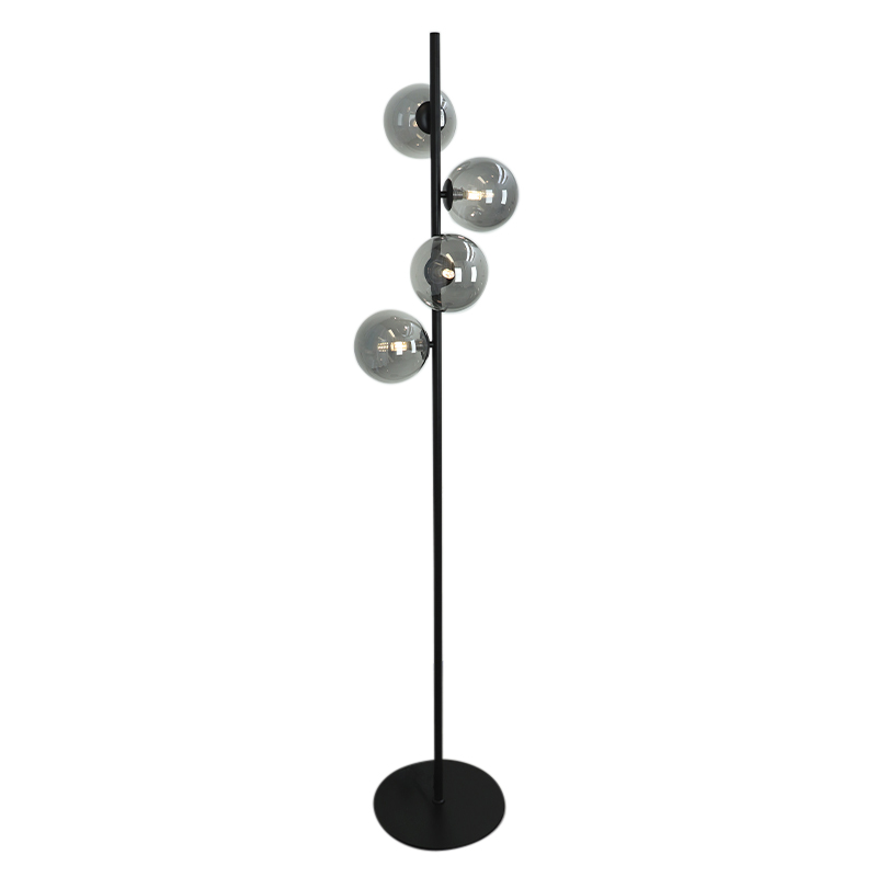 Design floor lamp grey, Remo, with switch