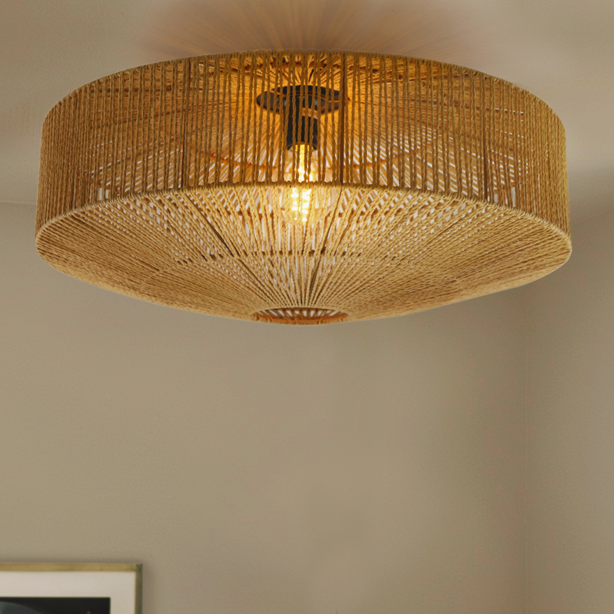 Rustic ceiling light brown, Pippa