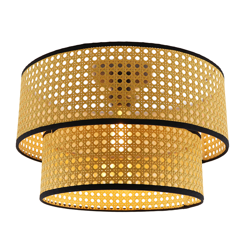 Rattan ceiling light brown, Kirsten