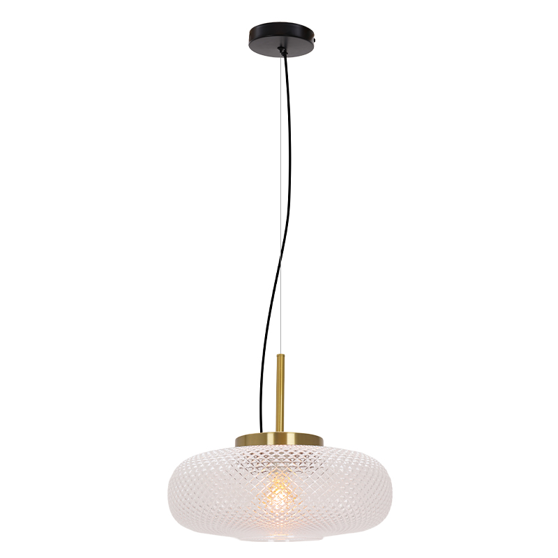 Retro pendant light transparent, Johnson