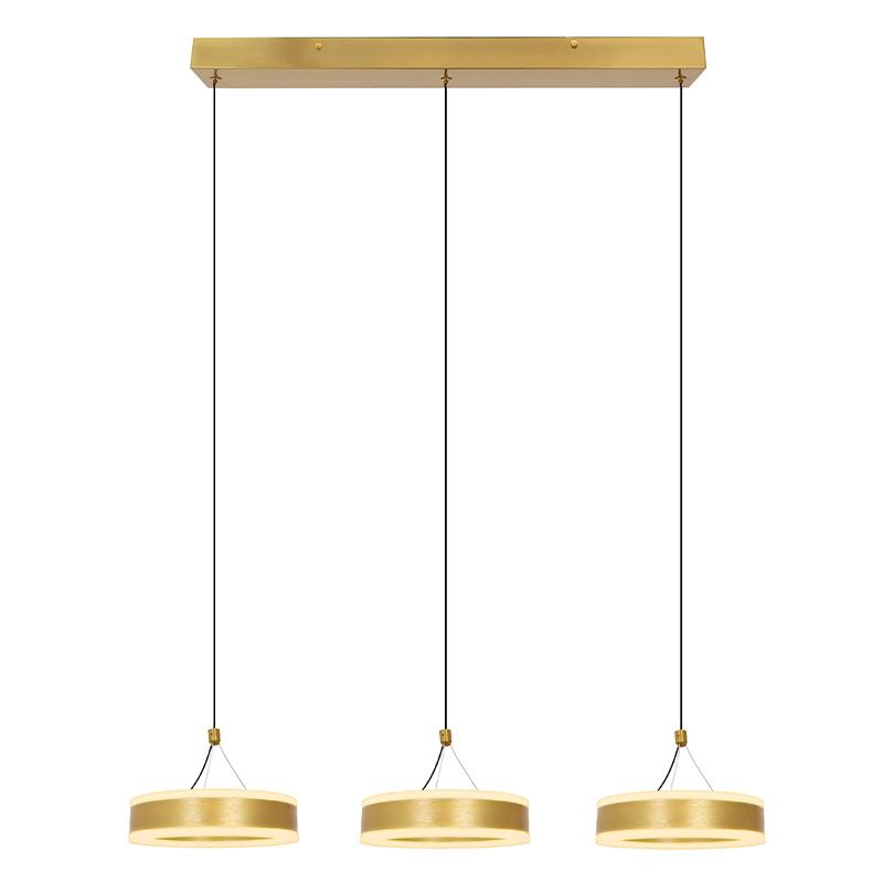 Design pendant light brass, Lava, 56W, 3000K LED