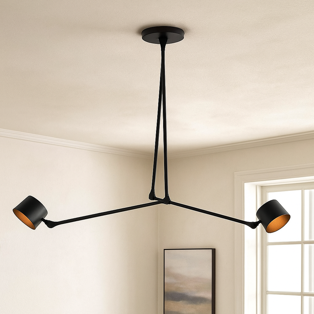 Modern ceiling light black, Rinke
