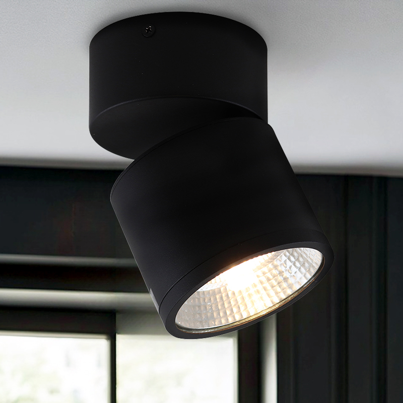 Modern ceiling spotlight black, Thomas