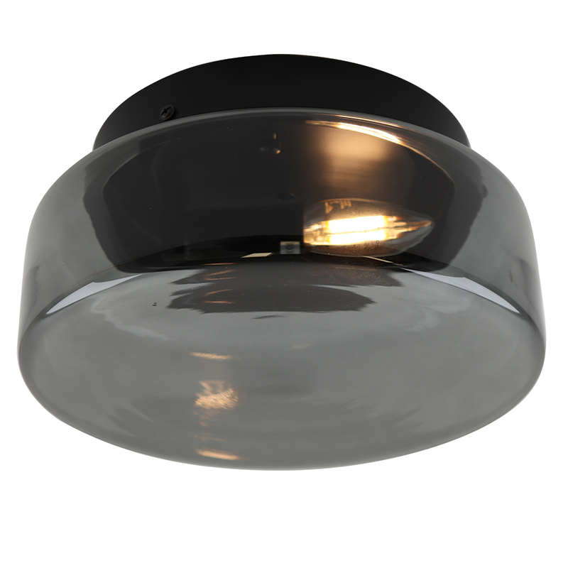 Design flush ceiling light grey, Byron