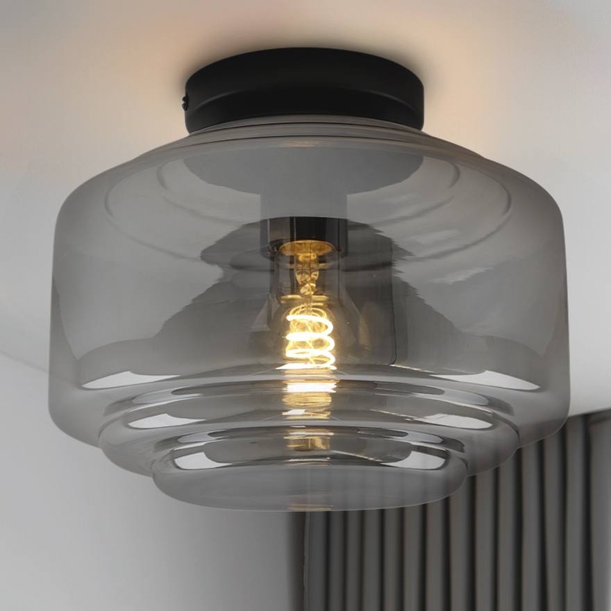 Design flush ceiling light grey, Maret