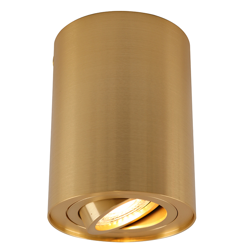 Metal surface mounted downlight brass, Onno