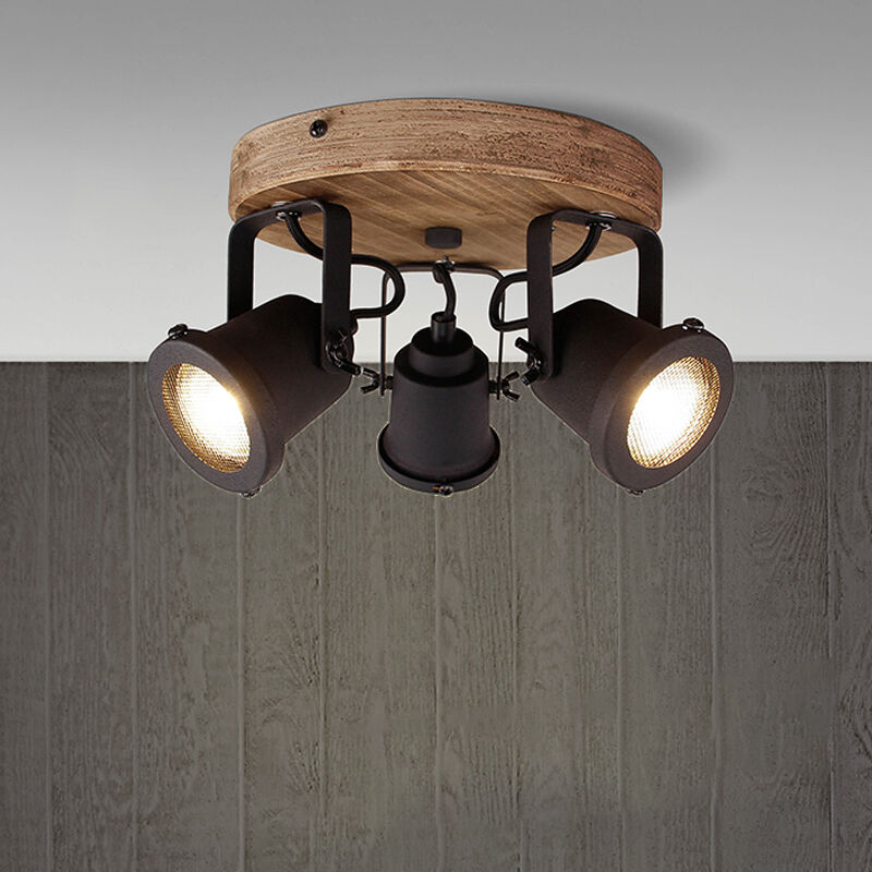Wood ceiling spotlight brown, Jantina