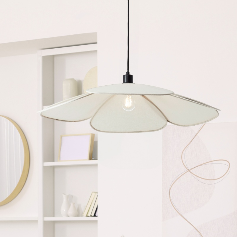 Rustic pendant light beige, Tomer