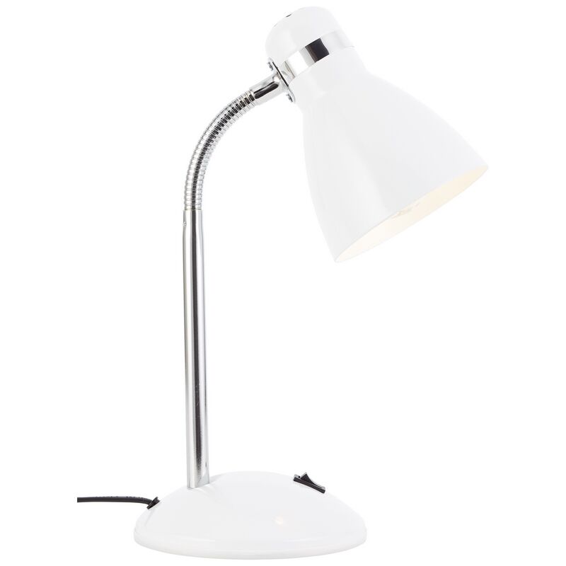 Plastic desk lamp white, Santana, with switch