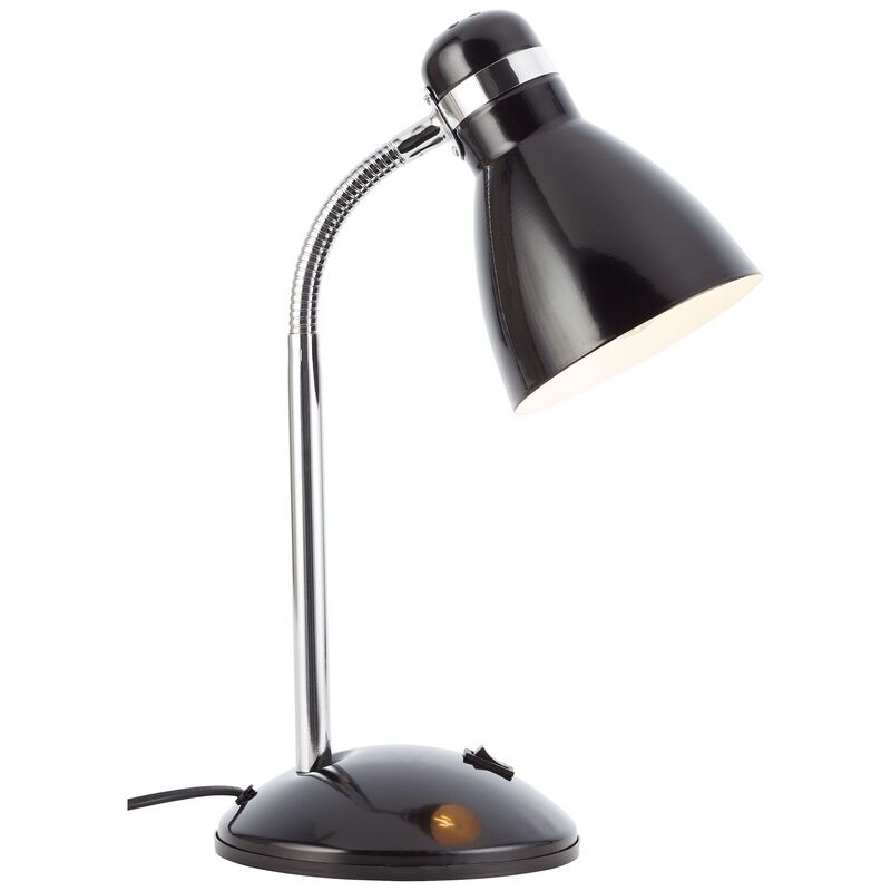Plastic desk lamp black, Santana, with switch