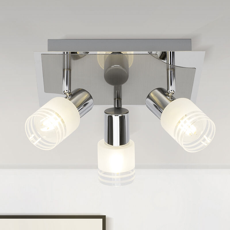 Metal ceiling spotlight chrome, Blake, 28W, 2700K LED