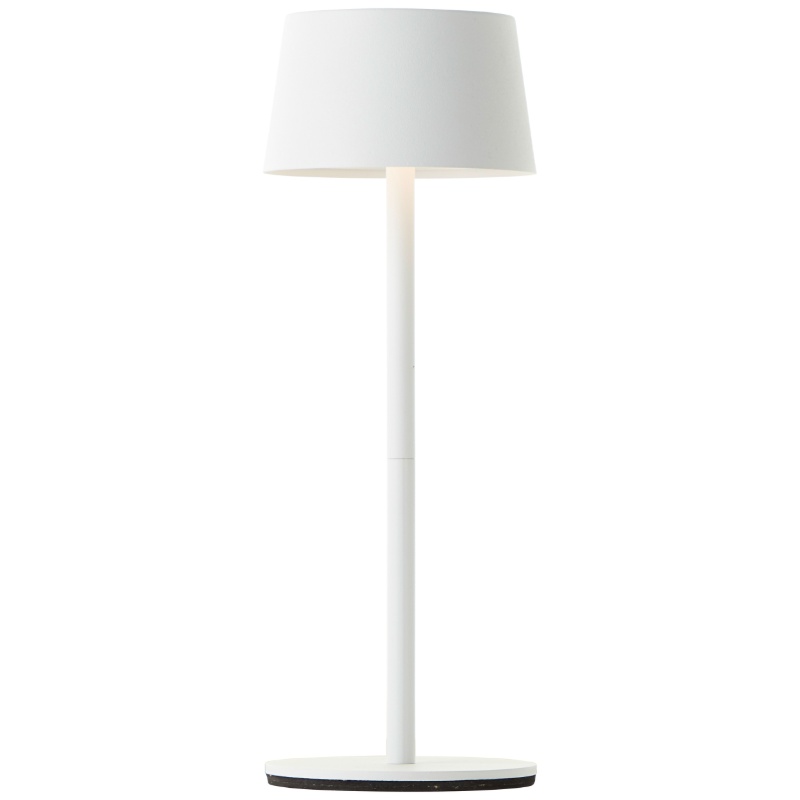 Modern outdoor table lamp white, Petter, 2W, 3000K LED, IP44, 3-step dimmable