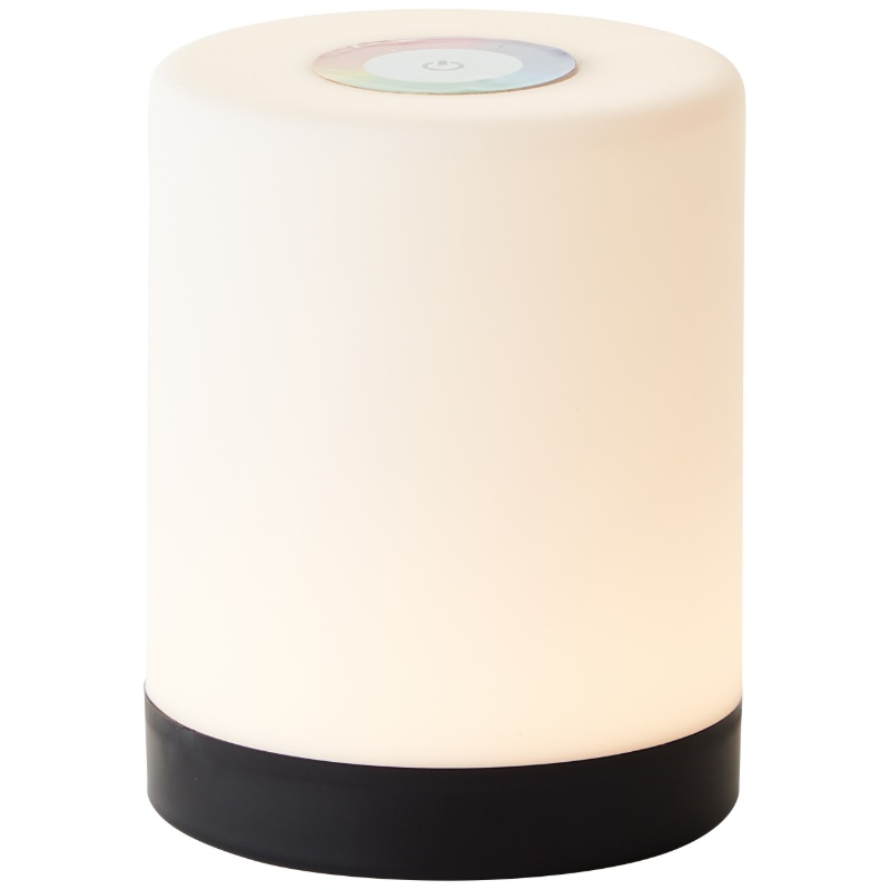 Modern outdoor table lamp black, Maezon, 1W, RGBW LED, IP44, with touch dimmer