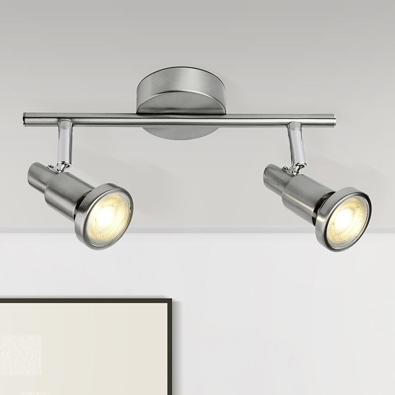 Metal ceiling spotlight chrome, Robel, 7W, 3000K LED