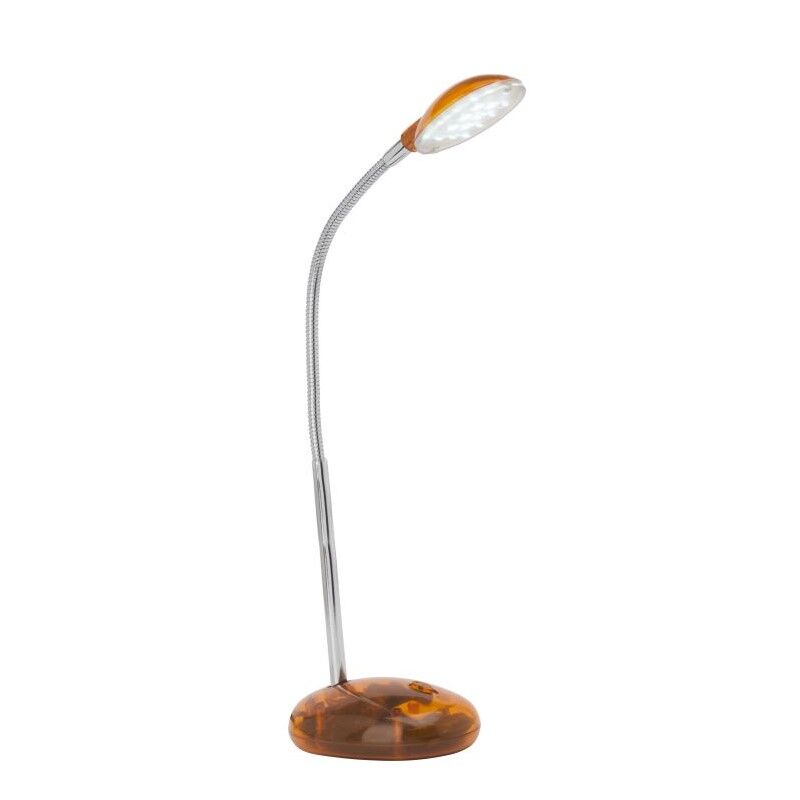 Plastic desk lamp orange, Marenthe, 2W, 6000K LED, with switch