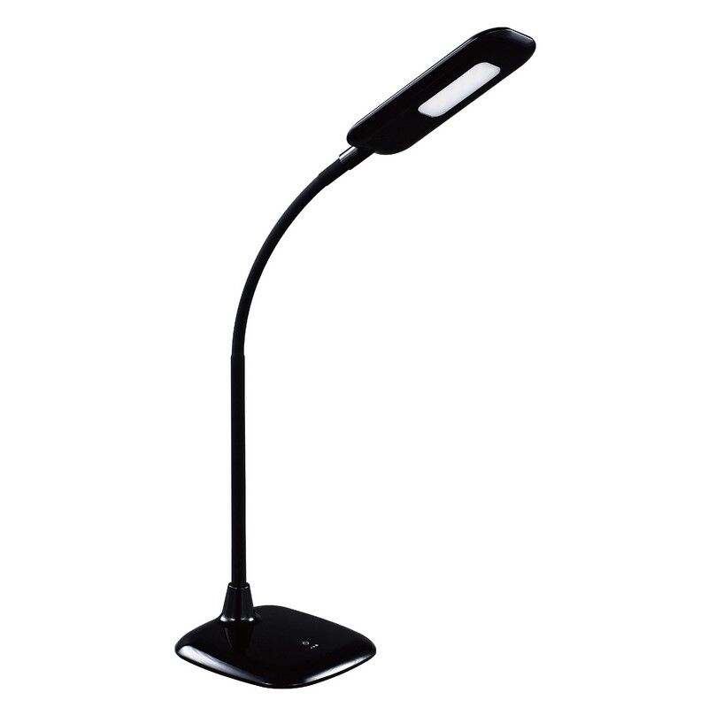 Plastic desk lamp black, Jenoah, 5W, 6000K LED, with touch dimmer