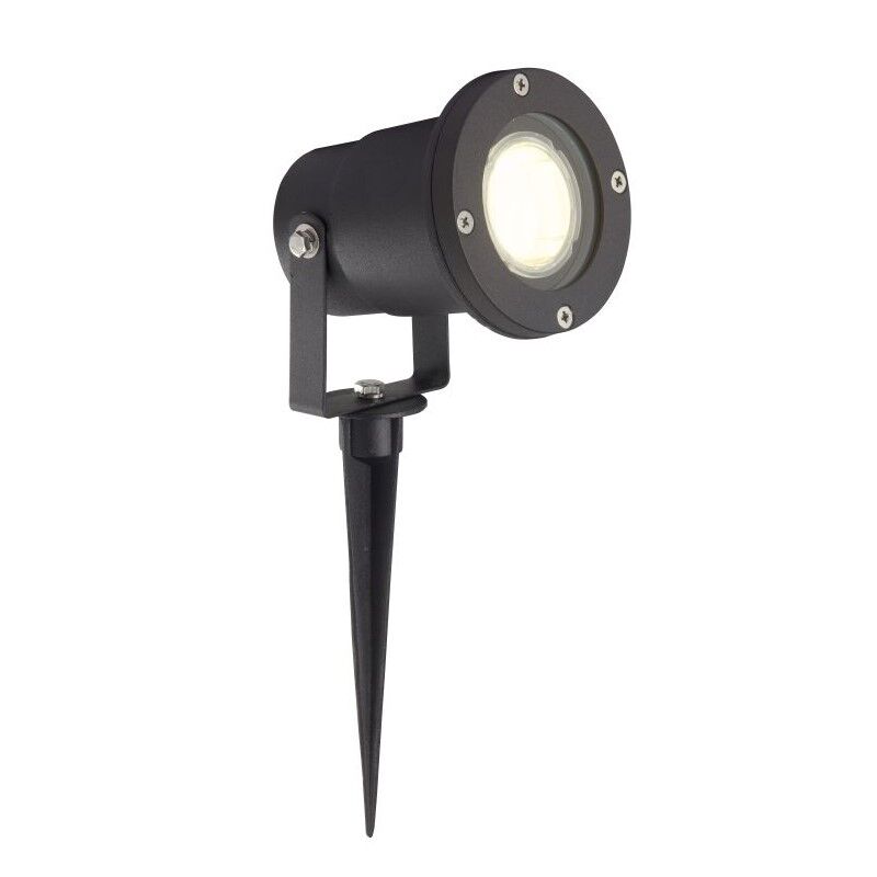 Aluminium garden spike light black, Shanna, IP44