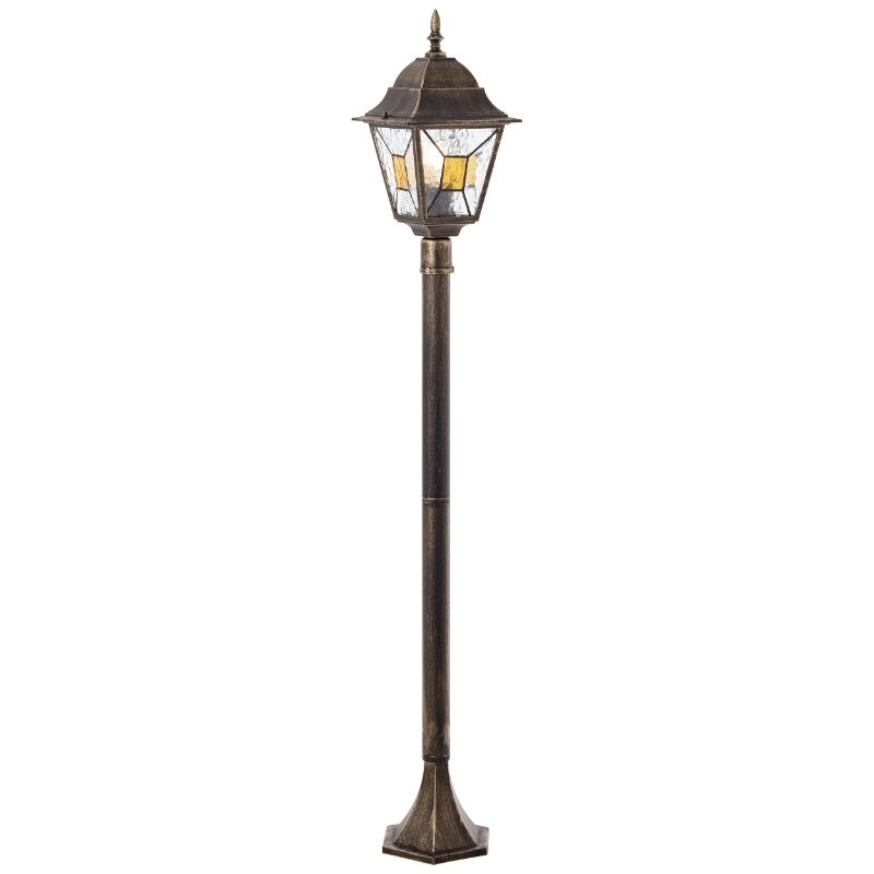 Classic outdoor light rust coloured, Levinus, IP44
