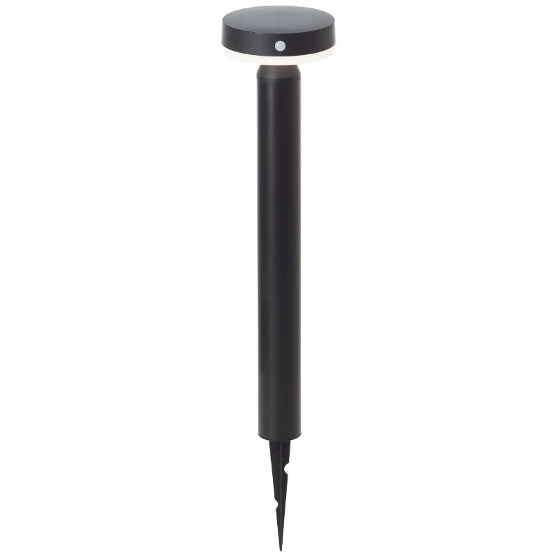 Metal solar outdoor floor lamp black, Kubilay, 3W, 4000K LED, IP44